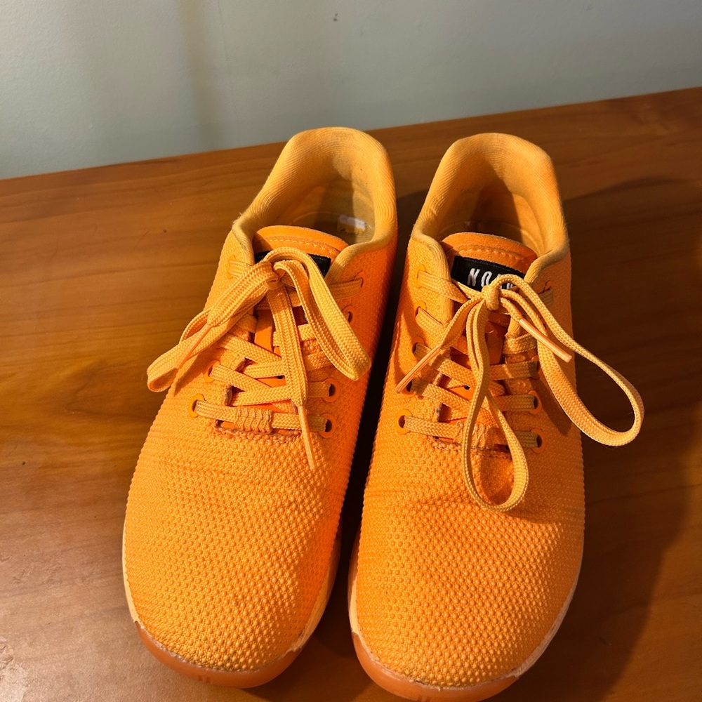 NOBULL Orange Knit Athletic Sneakers (2023 version)